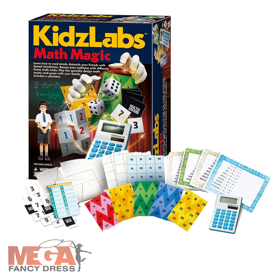 Kids Boys & Girls Math Magic Fun Educational Set – Mega Fancy Dress UK