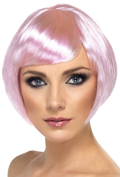 Pink Babe Wig Glamorous Costume Accessory