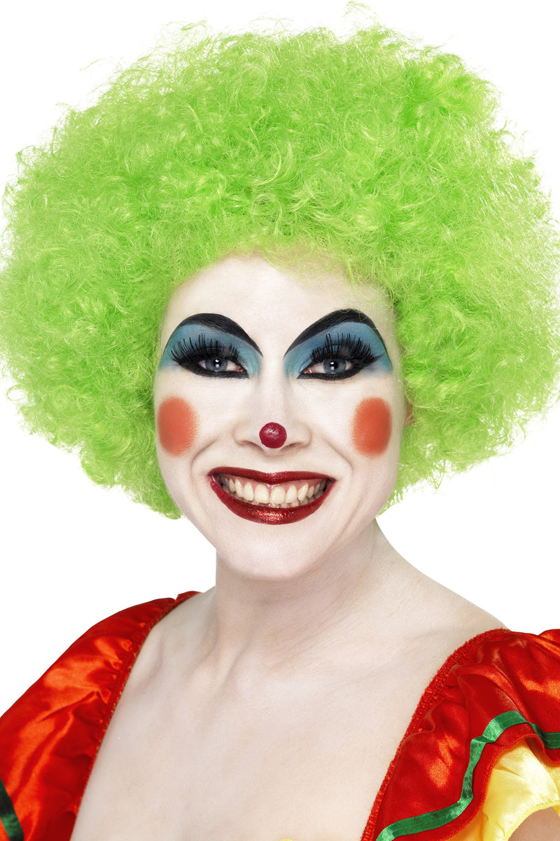 Green Crazy Clown Wig Wild Hairpiece