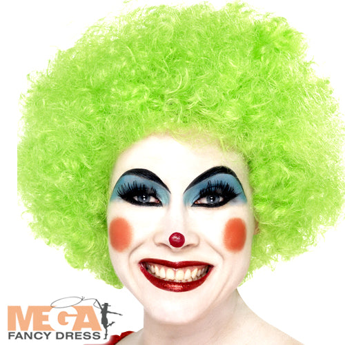 Green Crazy Clown Wig Wild Hairpiece
