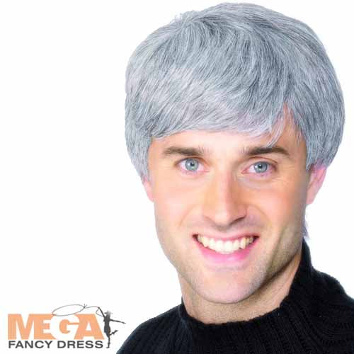 Grey Modern Haircut Wig Fashion Accessory