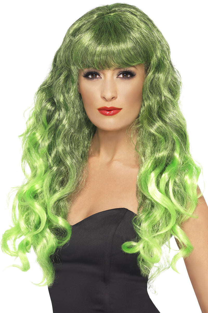 Green Siren Wig Vibrant Hair Accessory