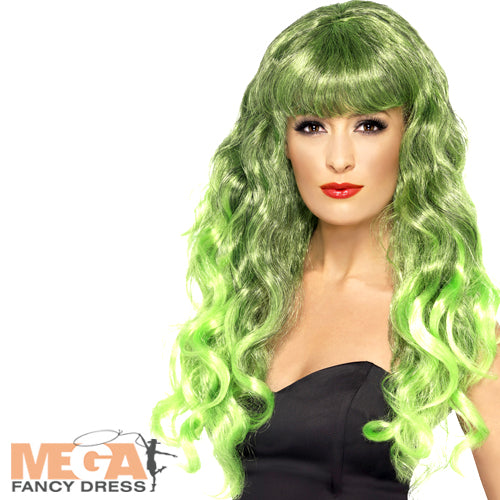 Green Siren Wig Vibrant Hair Accessory