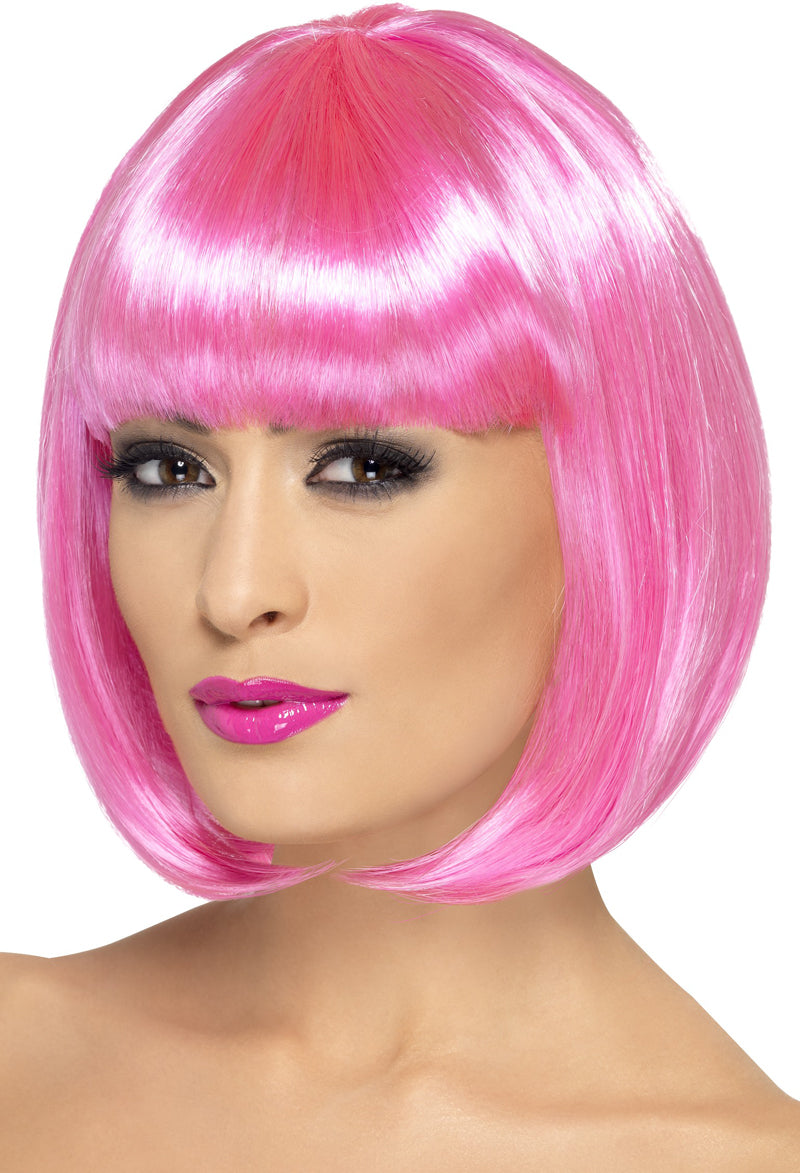 Pink Partyrama Wig Festive Hair Accessory