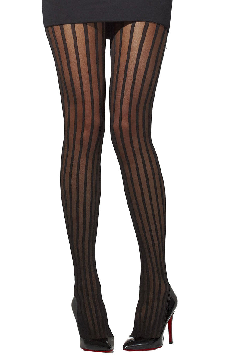 Vertical Striped Sheer Tights