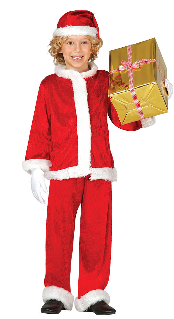 Boys Father Christmas Santa Claus Festive Xmas Costume