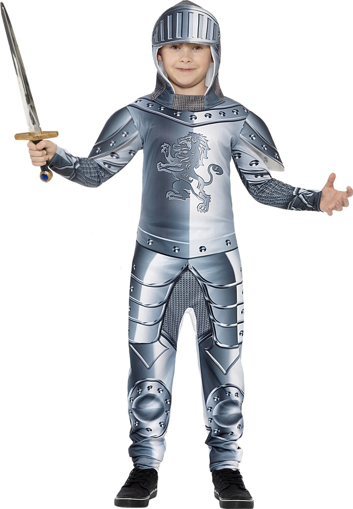 Medieval Armoured Knight Boys Costume