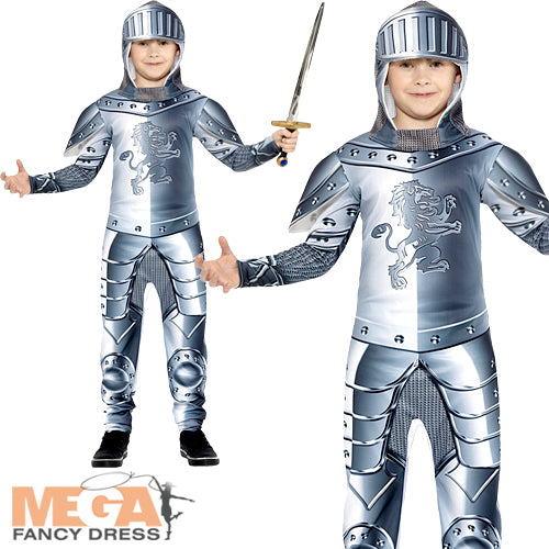 Medieval Armoured Knight Boys Costume