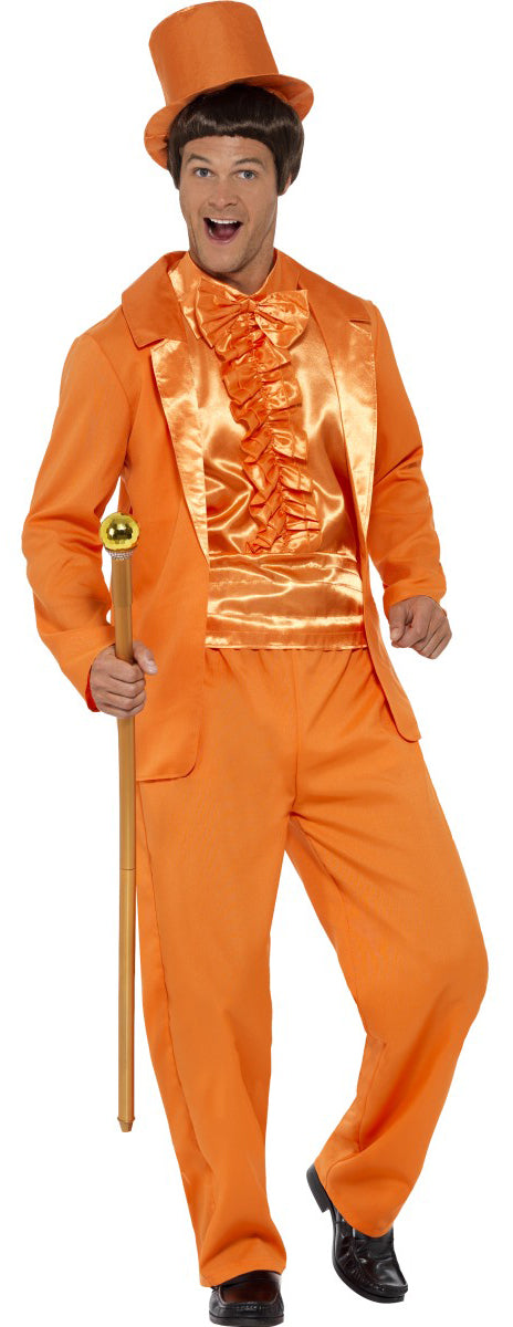 1990s Orange Stupid Tuxedo Men's Costume