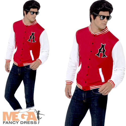 Shop 1950s College Jock Letterman Jacket Mega Fancy Dress Mega Fancy Dress UK