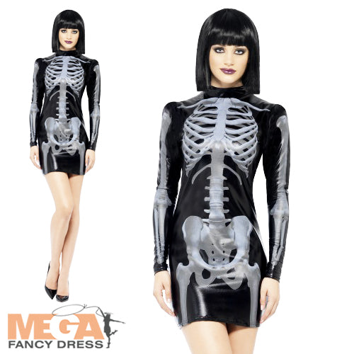 Fever Miss Whiplash Skeleton Halloween Costume