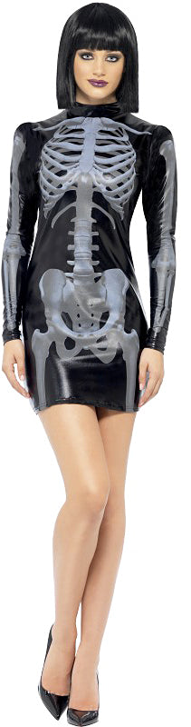 Fever Miss Whiplash Skeleton Halloween Costume