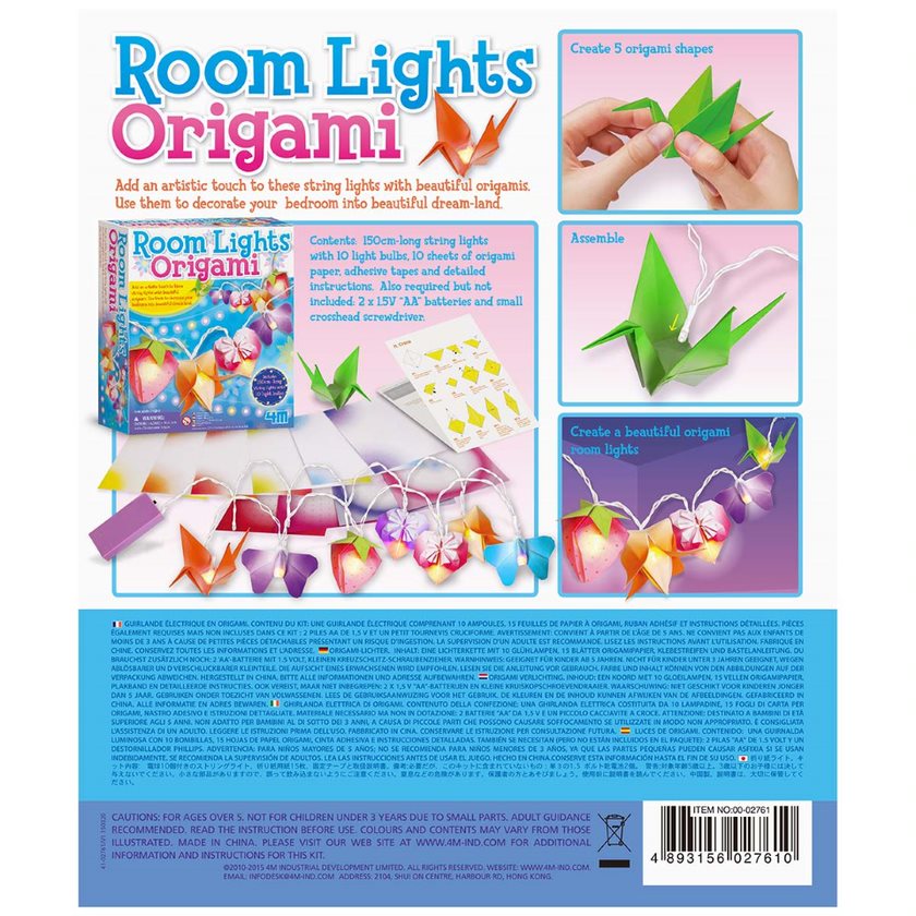 4M Create Your Own Origami Lights Craft Kit