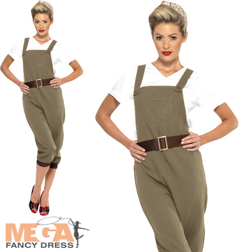 Shop Historical WW2 Land Girl Costume Mega Fancy Dress Mega Fancy Dress UK