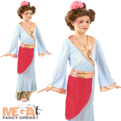 Girls Japanese Princess National Oriental Geisha Costume