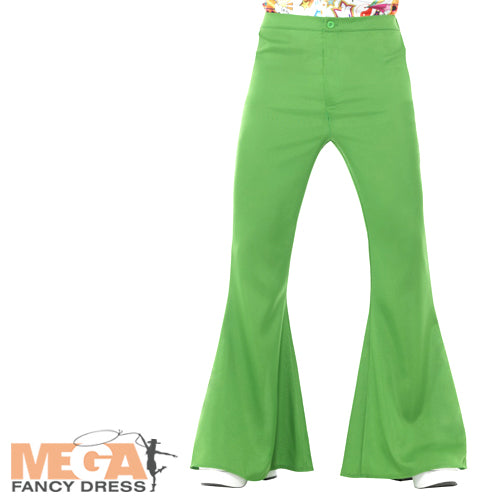 1970s Green Flared Trousers Men's Style