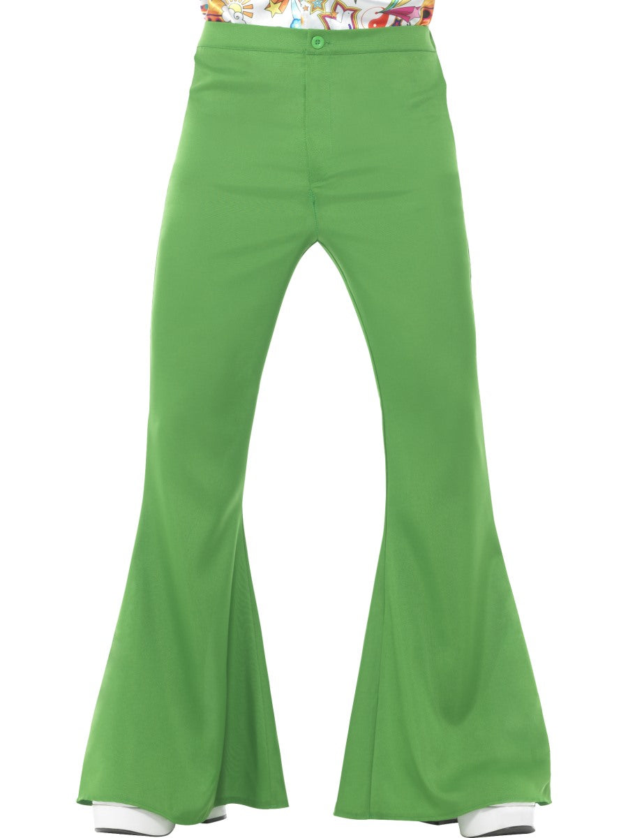 1970s Green Flared Trousers Men's Style