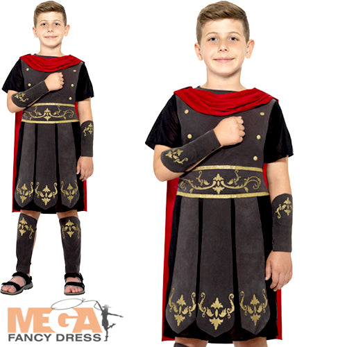 Brave Roman Soldier Boys Fancy Dress