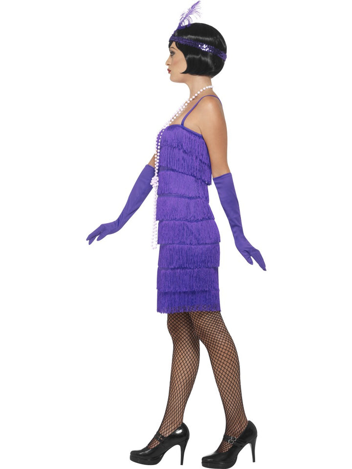 1920s Purple Flapper Dance Costume