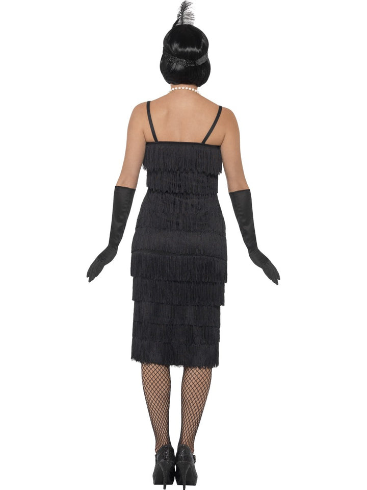 1920s Black Flapper Elegant Costume