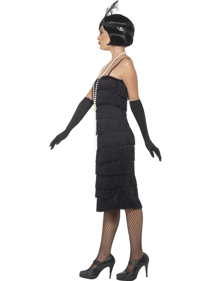 1920s Black Flapper Elegant Costume