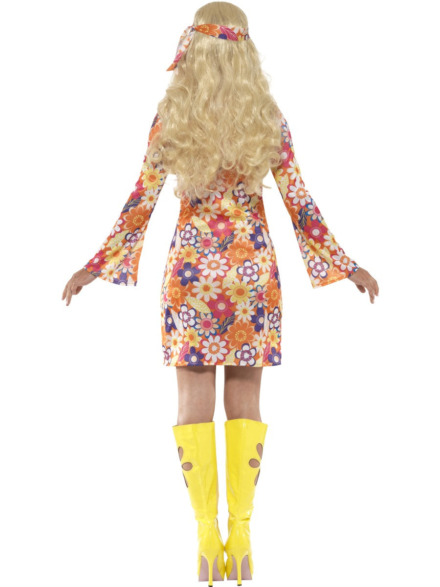 1960s Flower Power Hippie Ladies Costume