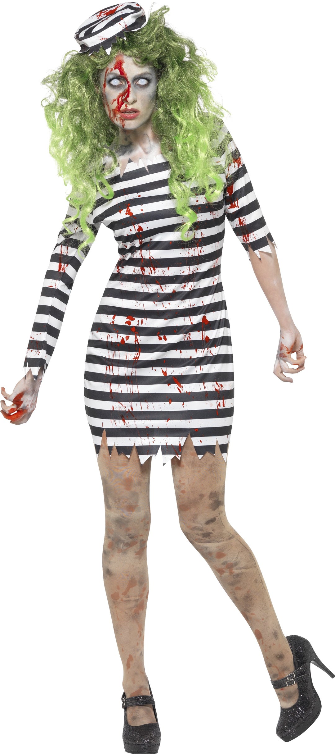 Terrifying Zombie Jail Bird Ladies Costume