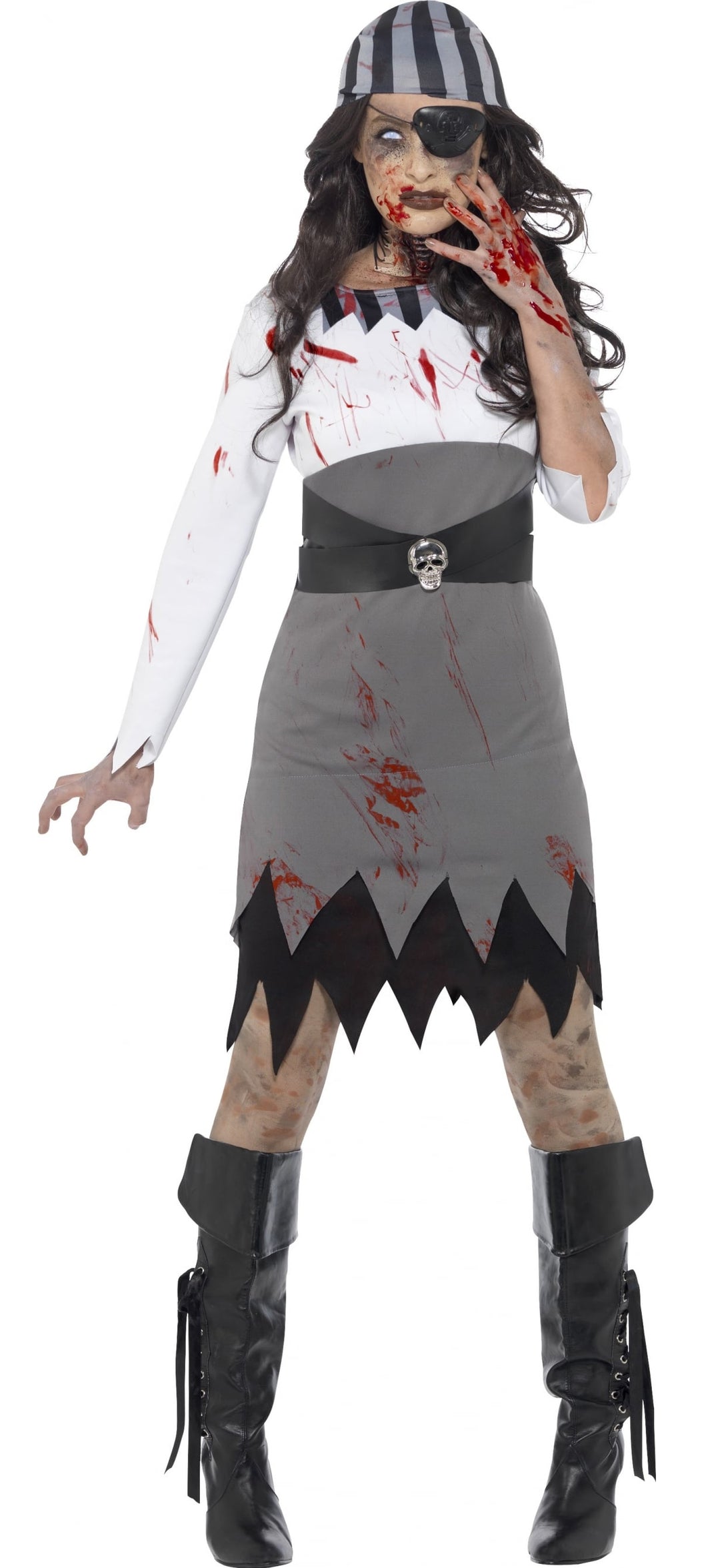 Ladies Zombie Pirate Halloween Costume
