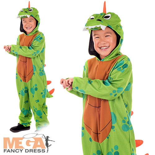 Kids Dinosaur Fancy Dress Prehistoric Animal World Book Day Costume