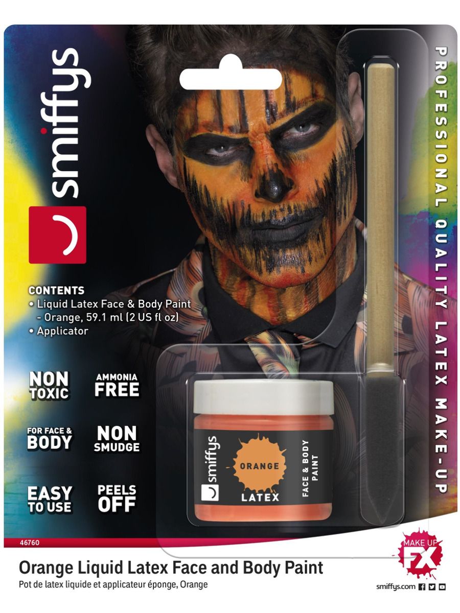 Orange Liquid Latex Kit Special Effects Make-up