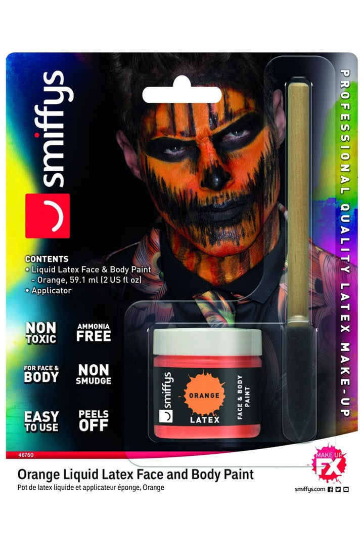 Orange Liquid Latex Kit Special Effects Make-up