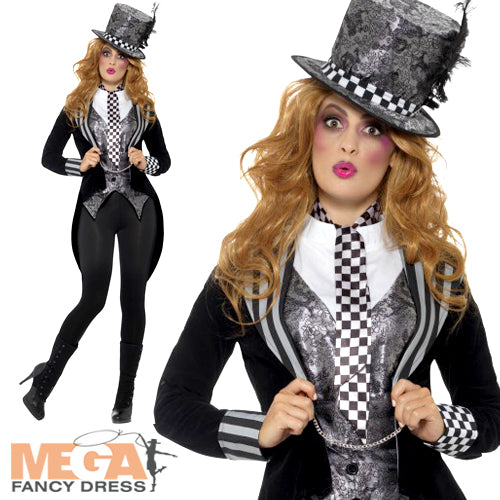 Deluxe Dark and Twisty Miss Hatter Costume