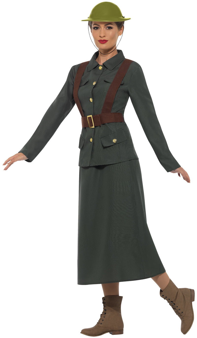 WW2 Army Warden Costume for Ladies