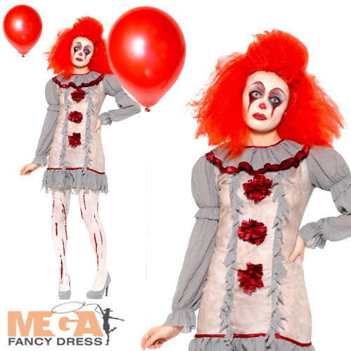 Vintage Style Clown Costume for Ladies