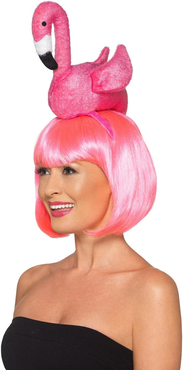 Flamingo Headband Tropical Costume Accessory