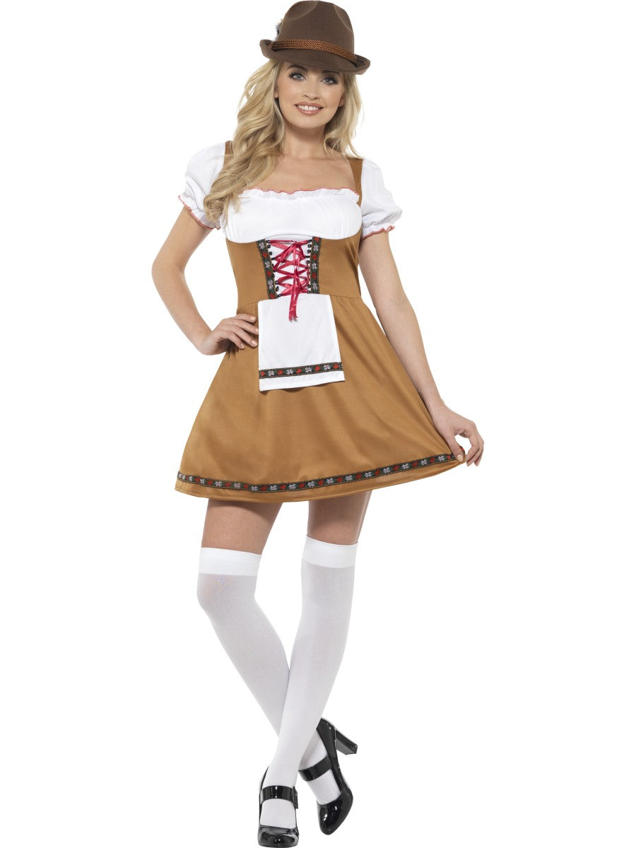 german fancy dress ladies LADIES OKTOBERFEST COSTUME GERMAN BEER MAID BAVARIAN FANCY DRESS CHOOSE COLOUR