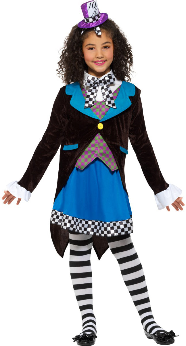 Imaginative Little Miss Hatter Costume for Girls