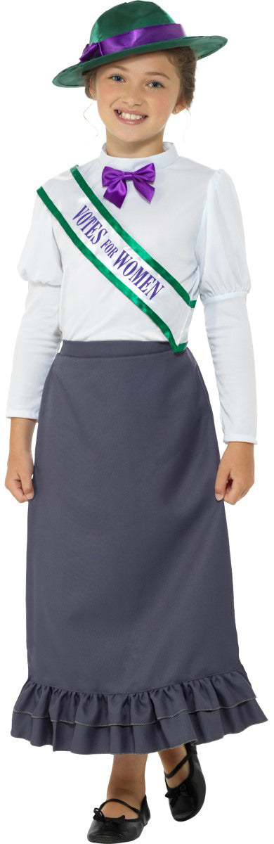 Historical Victorian Suffragette Costume for Girls