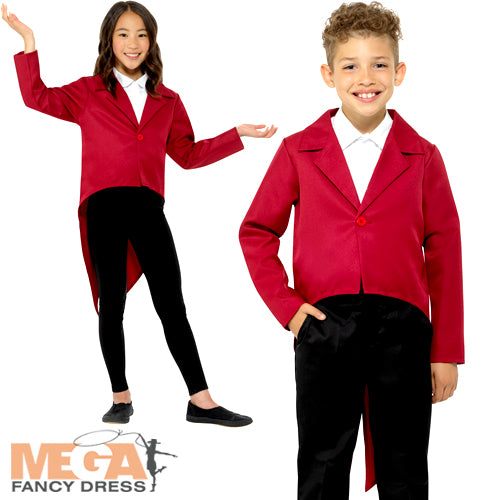 Dashing Red Tailcoat Accessory for Kids