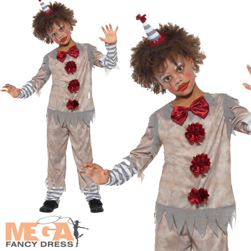 Classic Vintage Clown Costume for Boys