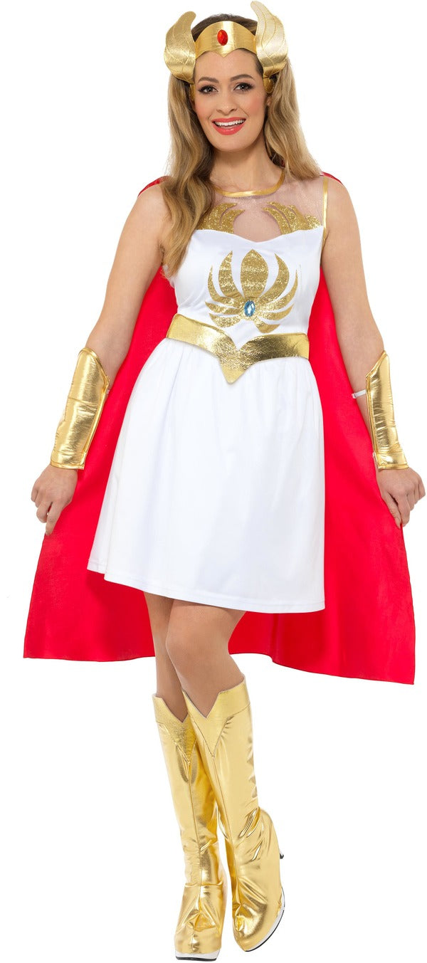 Iconic She-Ra Glitter Print Costume for Ladies