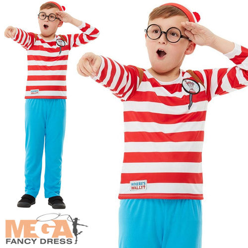Find Him! Deluxe Where's Wally Costume for Boys
