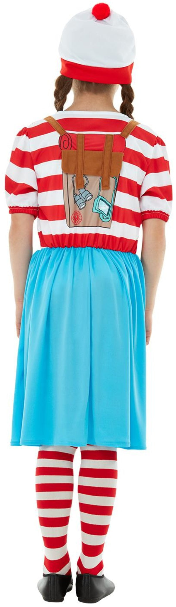 Deluxe Where's Wally? Wenda Girls Large Costume Character Outfit