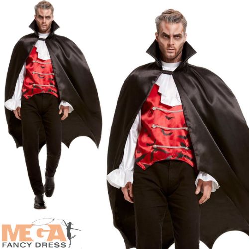 Adults Halloween Vampire Cape Spooky Accessory