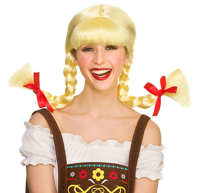 Funny Bavarian Beer Girl Ladies Wig