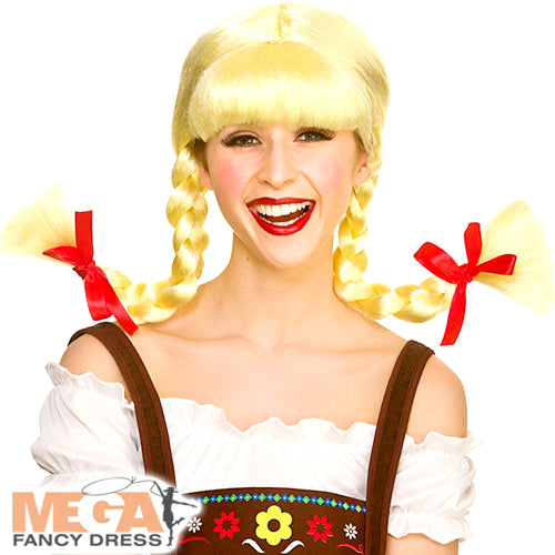 Funny Bavarian Beer Girl Ladies Wig