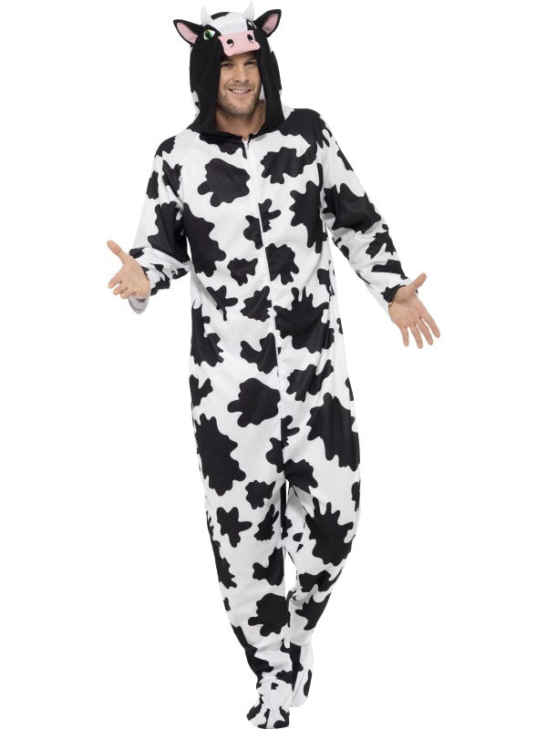 Adults Cow Fancy Dress Costume Animal Outfit