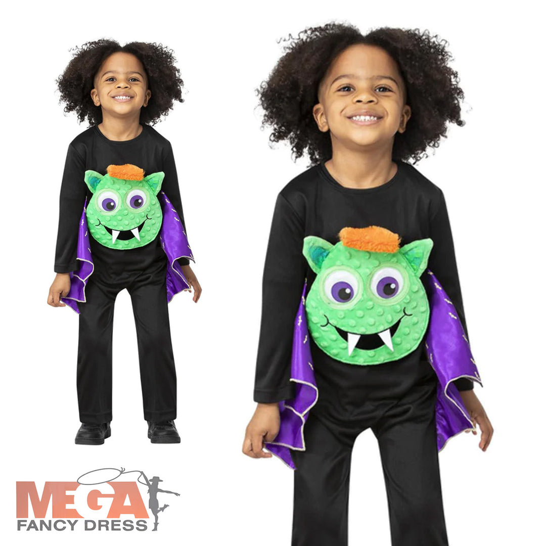 Googly Eyed Bat Kids Halloween Animal Costume