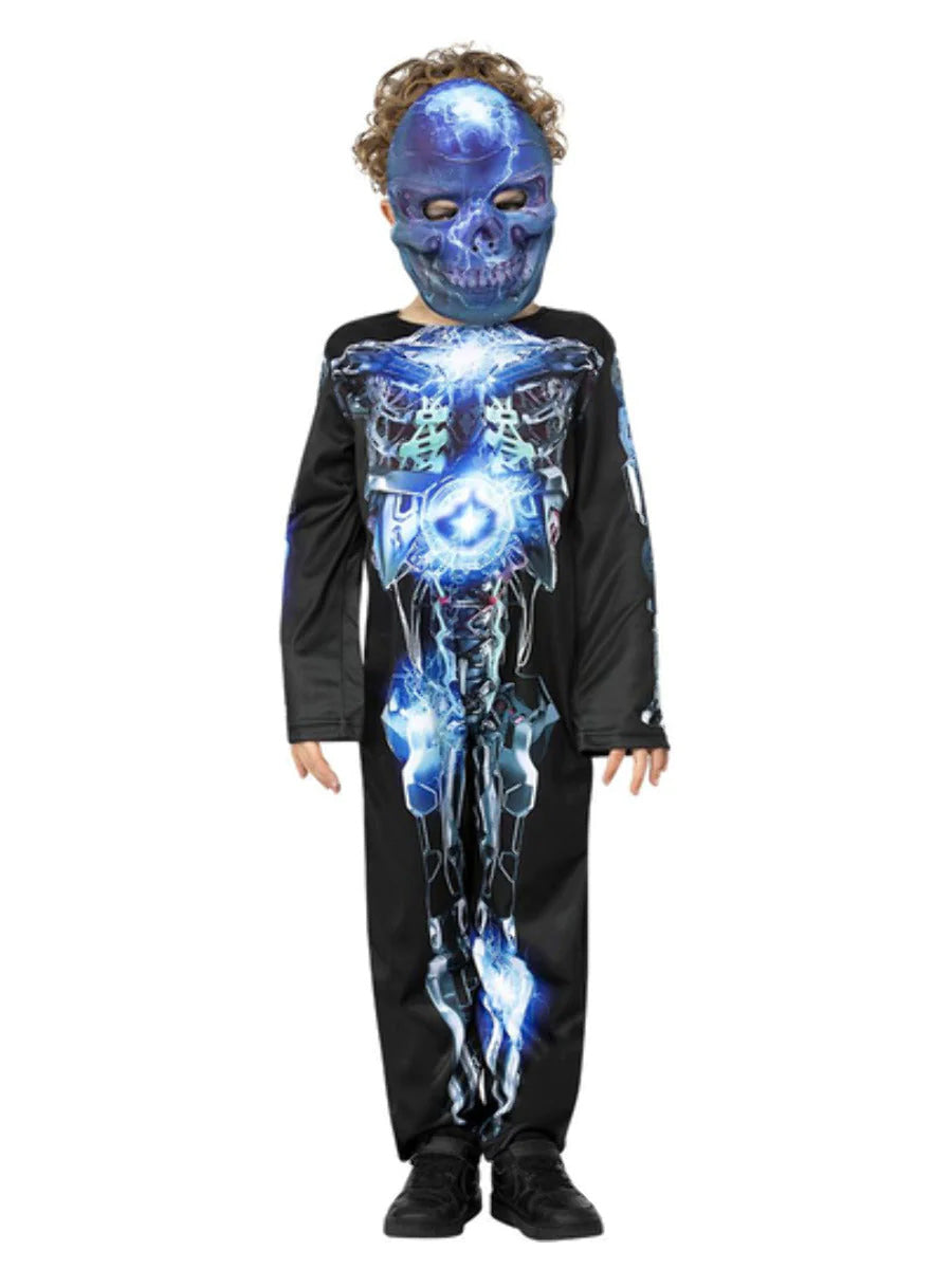 Kids Robotic Skeleton Boys Halloween Costume