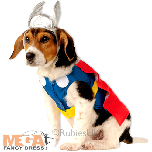 Thor Pet Dog Costume Superhero Pet Outfit
